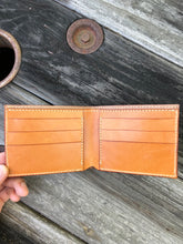 Load image into Gallery viewer, Natural Bifold - Bull Skull & Basket Stamping
