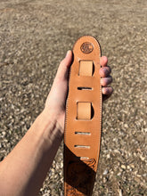 Load image into Gallery viewer, Floral X Basket Stamp Guitar Strap