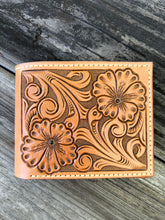 Load image into Gallery viewer, Natural Bifold - Floral & Basket Stamping
