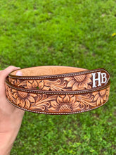 Load image into Gallery viewer, Sunflowers & Leopard Print Belt Patterns DIGITAL (Printable Patterns for 1.5” Wide Belts)