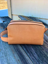 Load image into Gallery viewer, Tan Travel Kit/ Makeup Bag