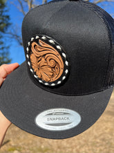 Load image into Gallery viewer, Floral Tooled Patch Cap #5
