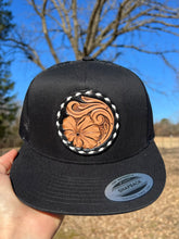 Load image into Gallery viewer, Floral Tooled Patch Cap #5
