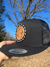 Load image into Gallery viewer, Floral Tooled Patch Cap #5
