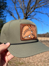 Load image into Gallery viewer, Floral Tooled Patch Rope Cap
