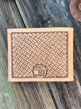 Load image into Gallery viewer, Natural Floral X Basket Weave Bifold
