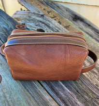 Load image into Gallery viewer, Brown Travel Kit/ Makeup Bag
