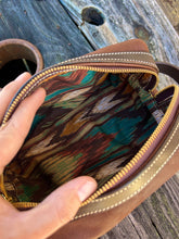 Load image into Gallery viewer, Brown Travel Kit/ Makeup Bag
